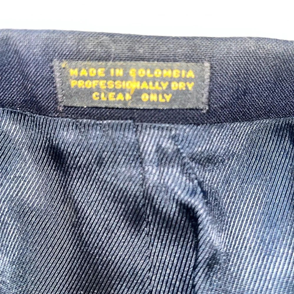 Oscar De La Renta Menswear WoolBlazer Suit Jacket Navy Blue Size 42 R